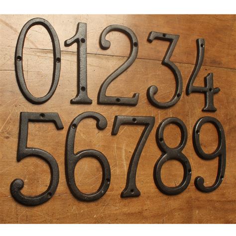 vintage metal house numbers|traditional house numbers metal.